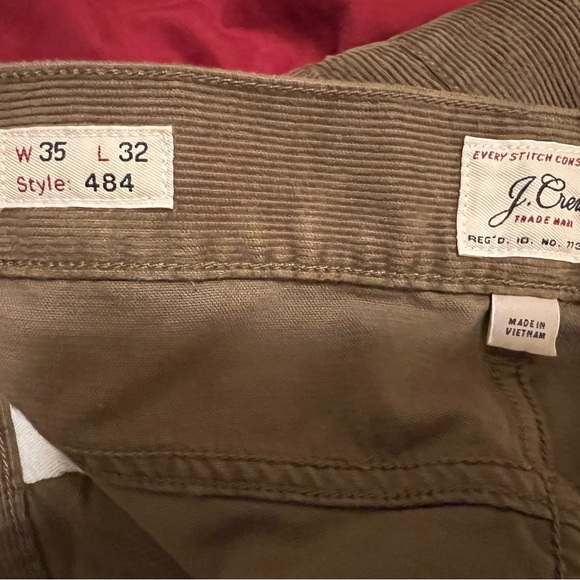 NEW J.Crew 484 Slim-fit Corduroys in Peanut Khaki (35/32) - Picture 4 of 4